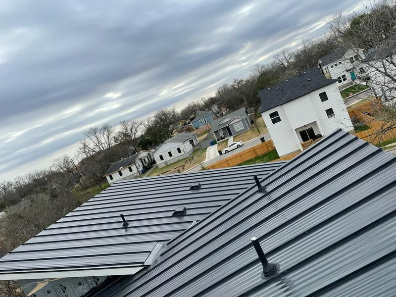 Standing seam metal roof panels with vents for Skylight Repair in DuBois